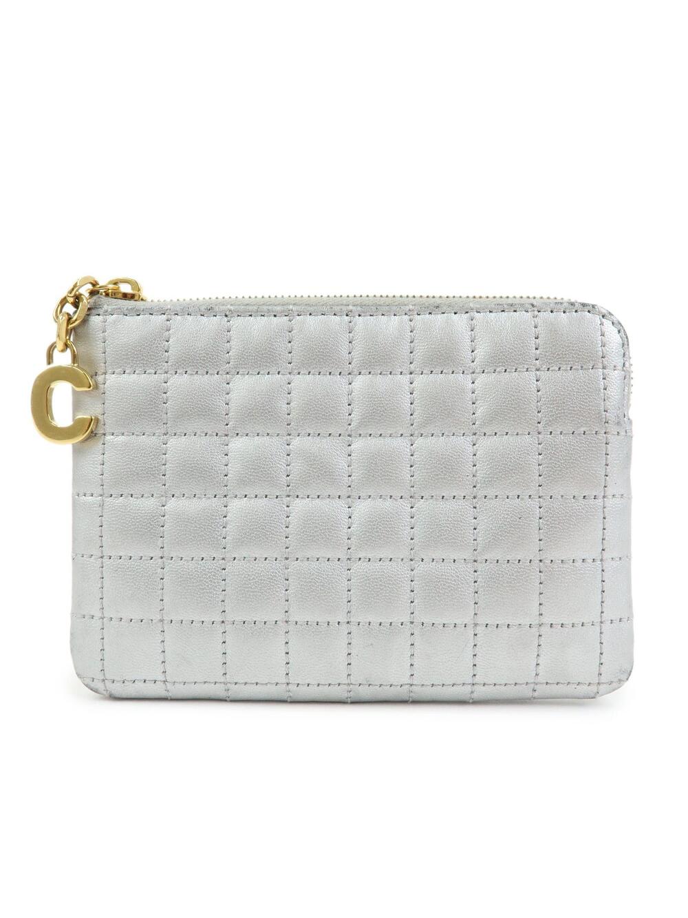 Celine Leather C Charm Coin Case Purse #365260C16B